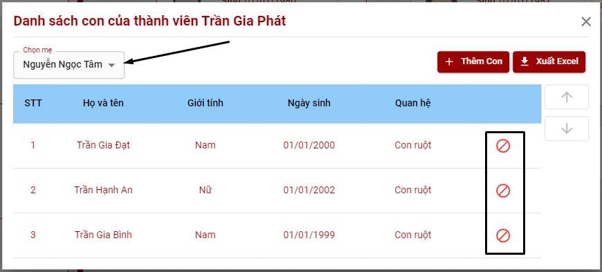 Screenshot 111 Gia Phả Số Đại Việt Trực Tuyến Gia Phả của người Việt