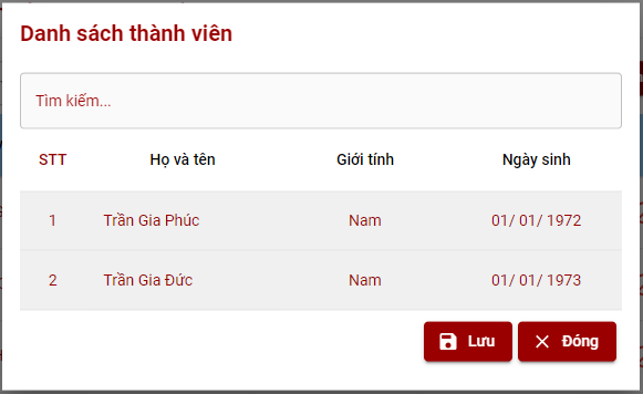 Screenshot 94 Gia Phả Số Đại Việt Trực Tuyến Gia Phả của người Việt