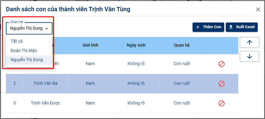 Screenshot 66 Gia Phả Số Đại Việt Trực Tuyến Gia Phả của người Việt