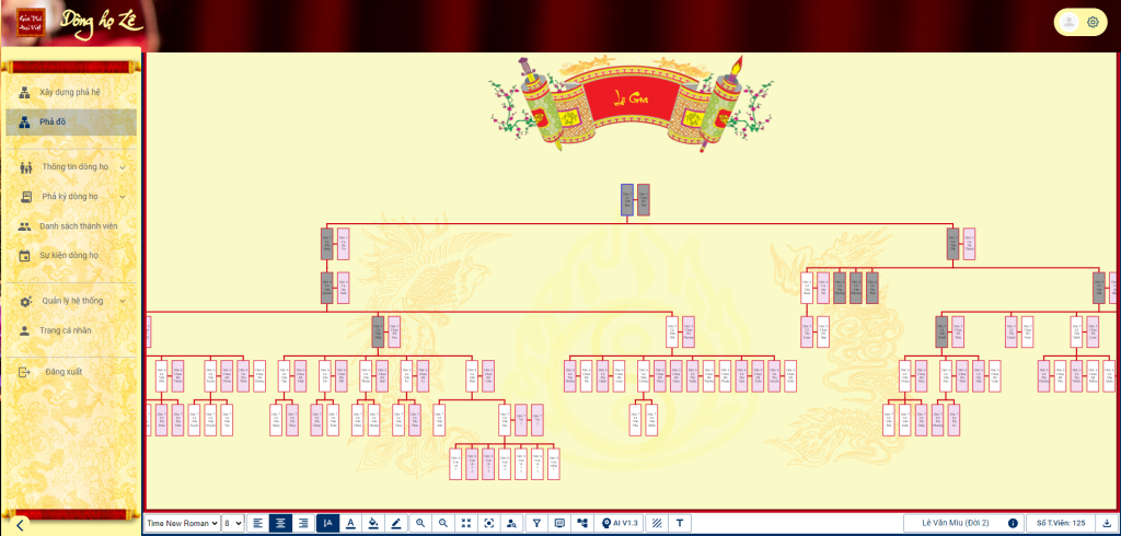 Screenshot 153 Gia Phả Số Đại Việt Trực Tuyến Gia Phả của người Việt